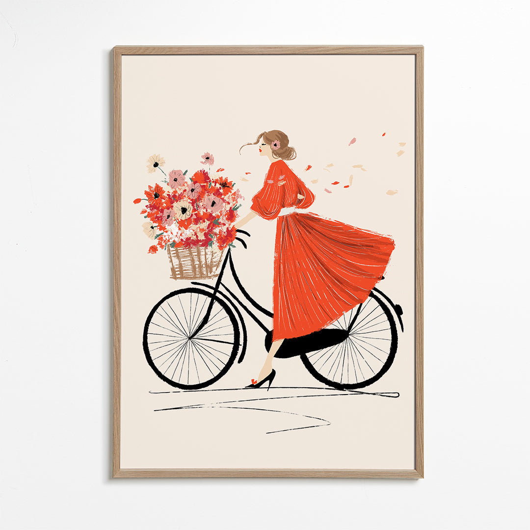 Ilustración À bicyclette_wf