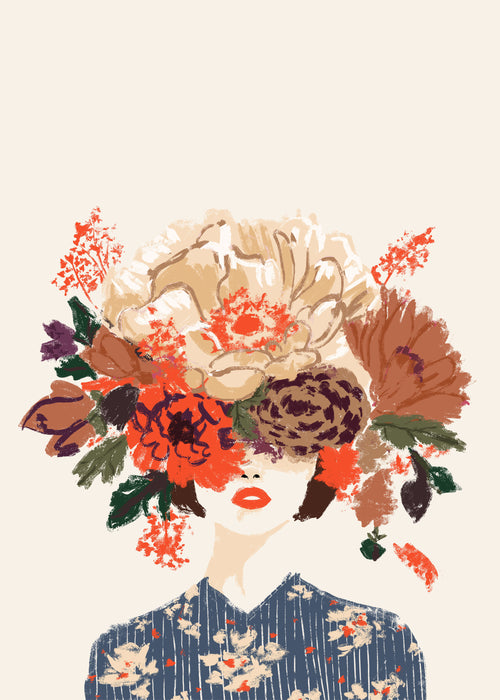 Floral Crown - Unframed art print