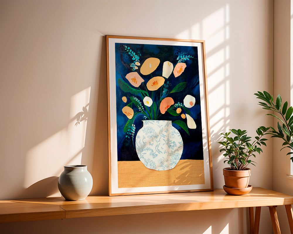 Lámina botánica con ramo en jarrón – Product3