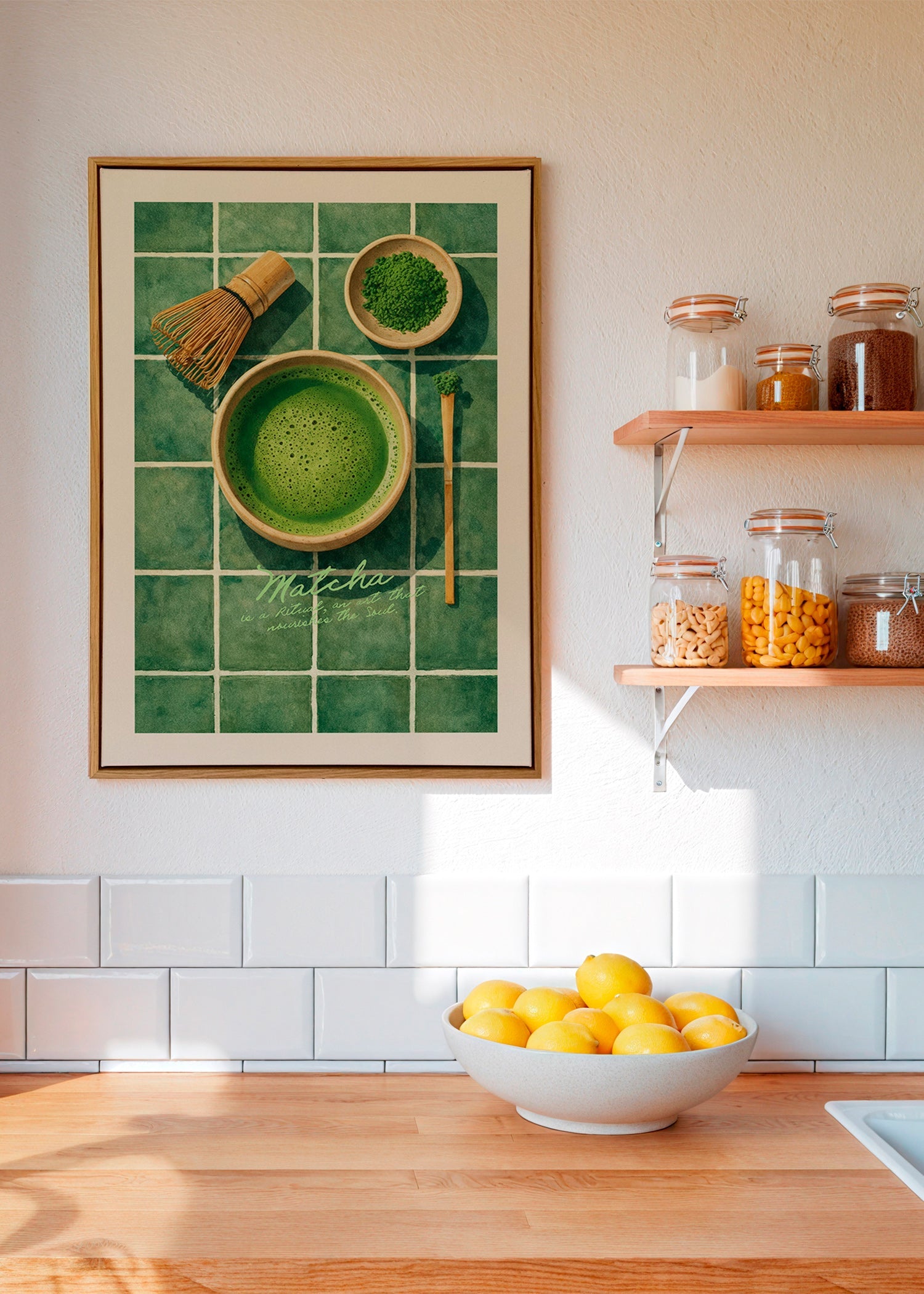 Cuadro de cocina: Matcha y utensilios – Canvas1