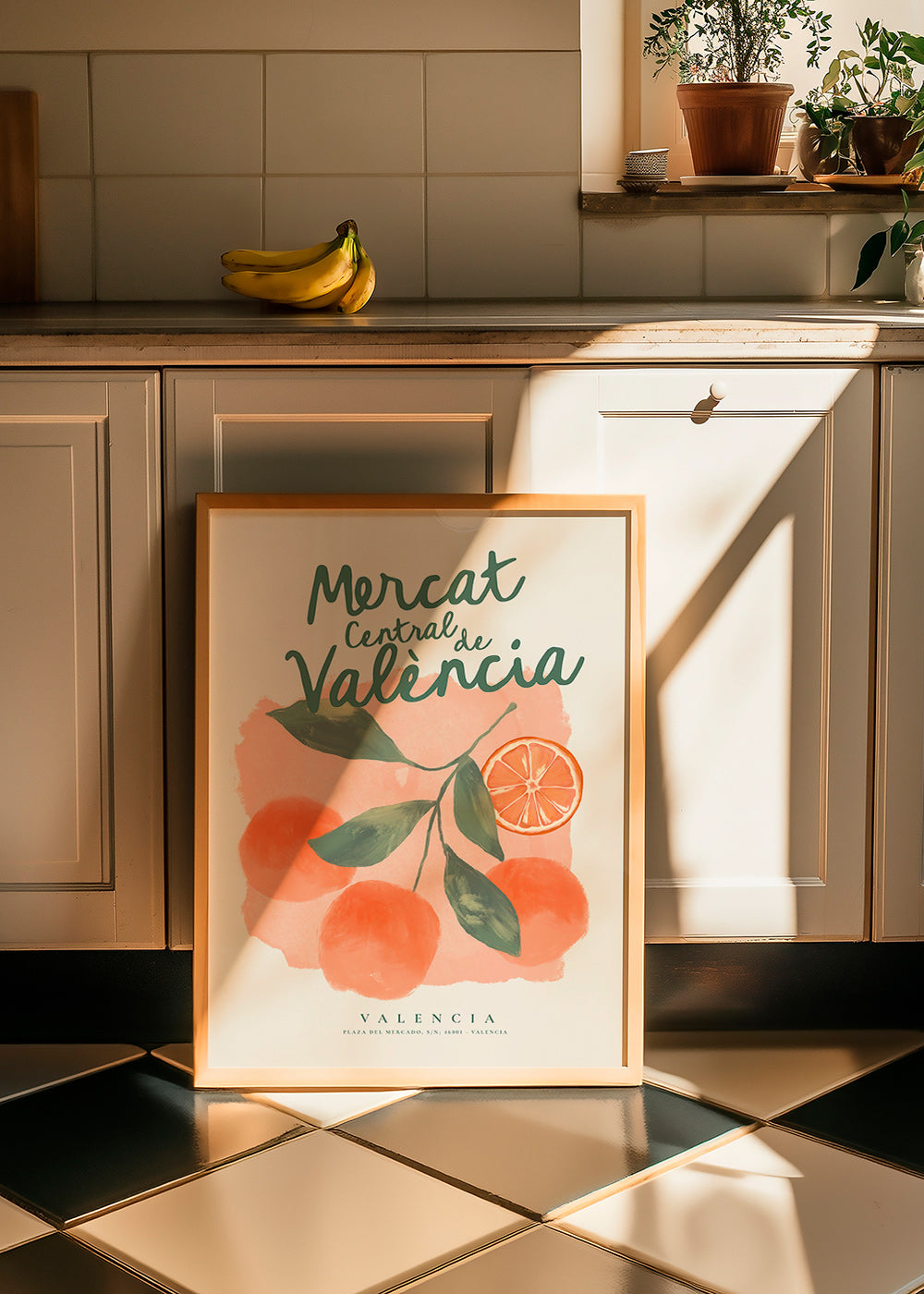 Cuadro de cocina Mercat Central con naranjas – Product2