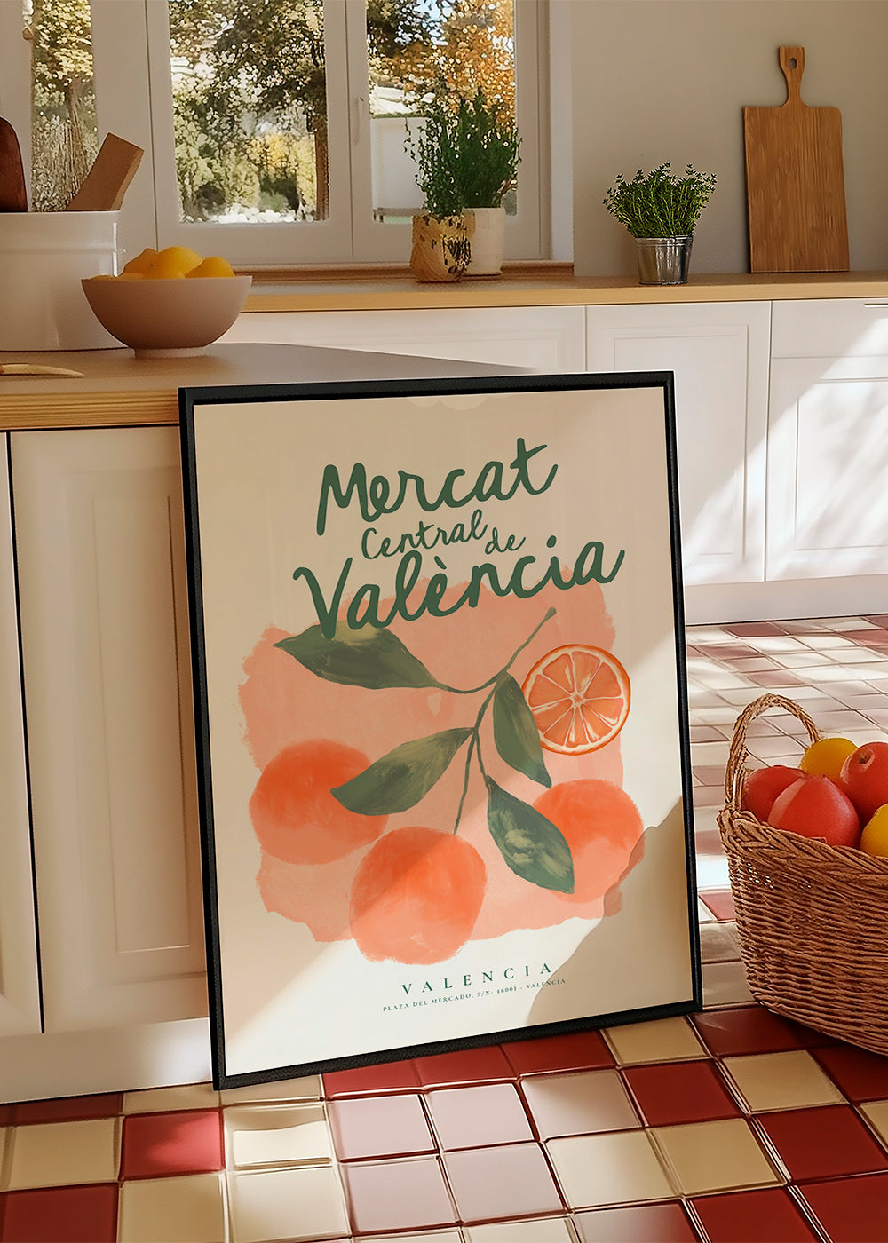 Cuadro de cocina Mercat Central con naranjas – Product3