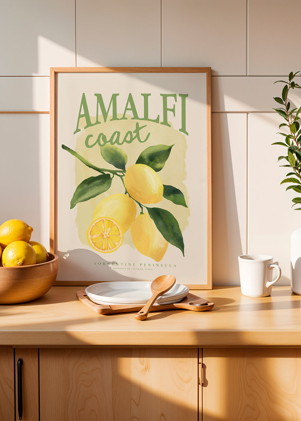 Lámina botánica Amalfi con limones – Product2