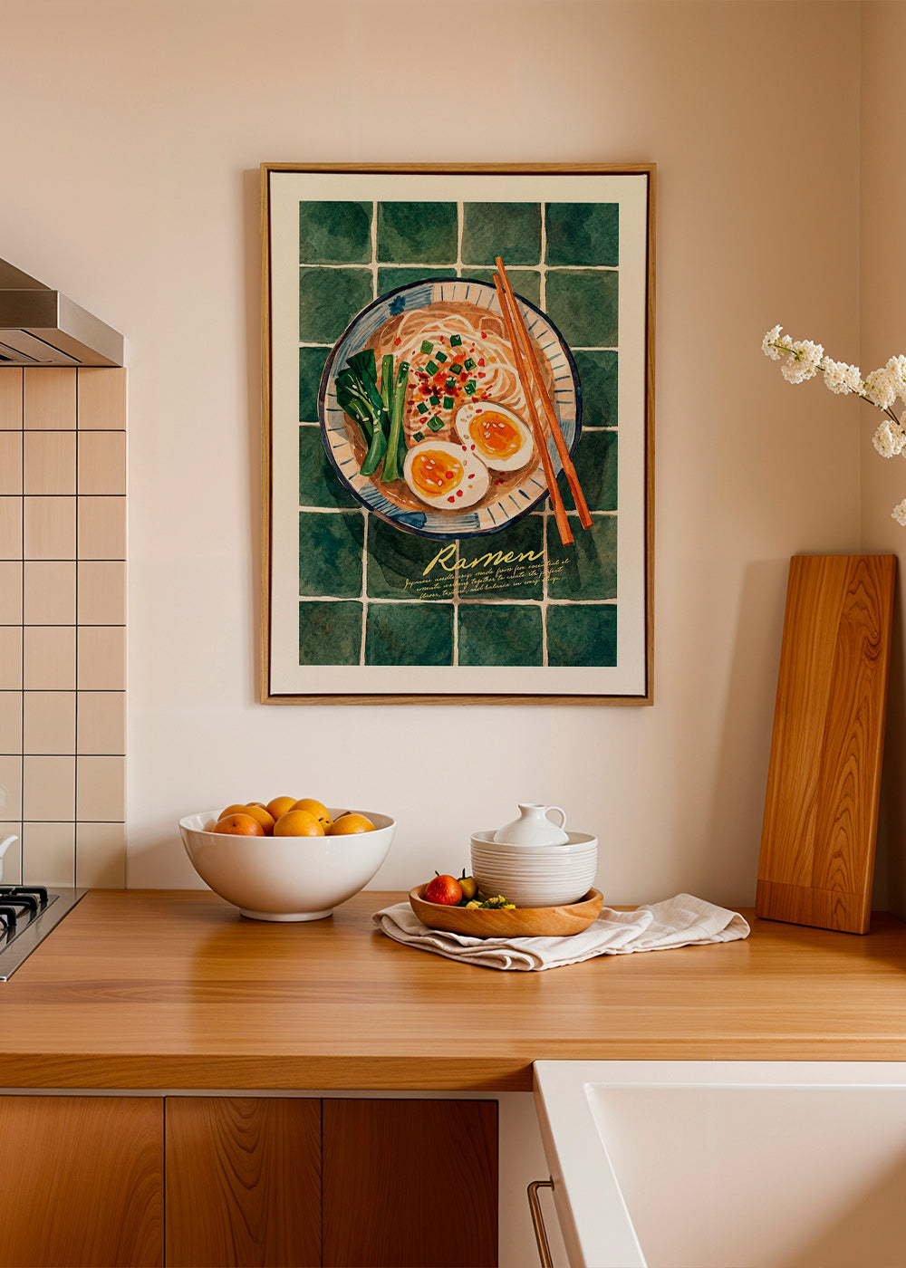 Cuadro de cocina Ramen en acuarela – Canvas1