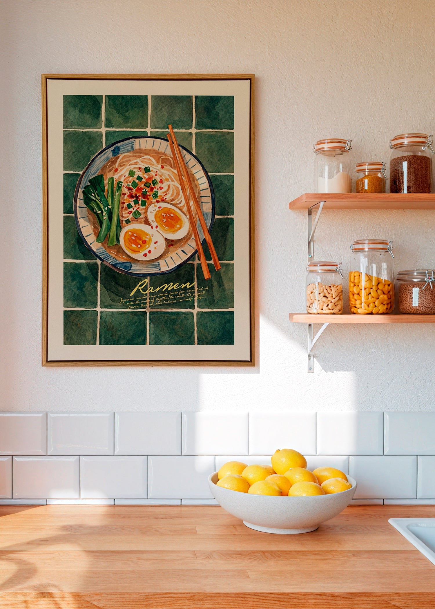 Cuadro de cocina Ramen en acuarela – Canvas2