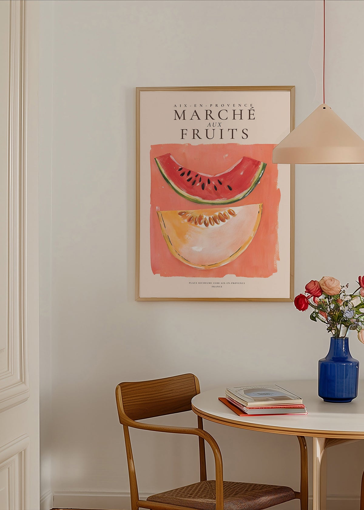 Cuadro de cocina Marche aux Fruits con melón y sandía – Product1