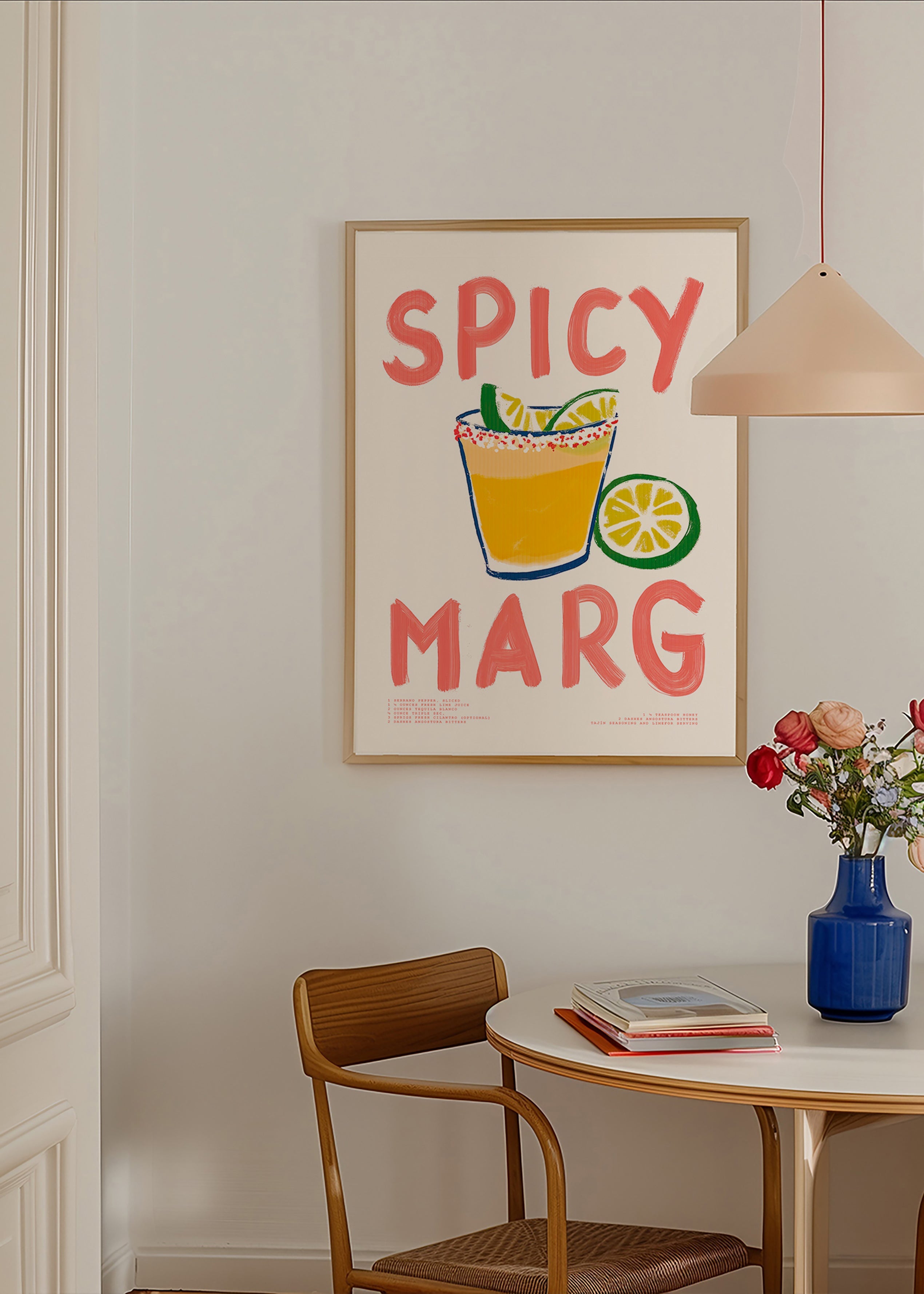 Cuadro de cocina con margarita ilustrada – Product1