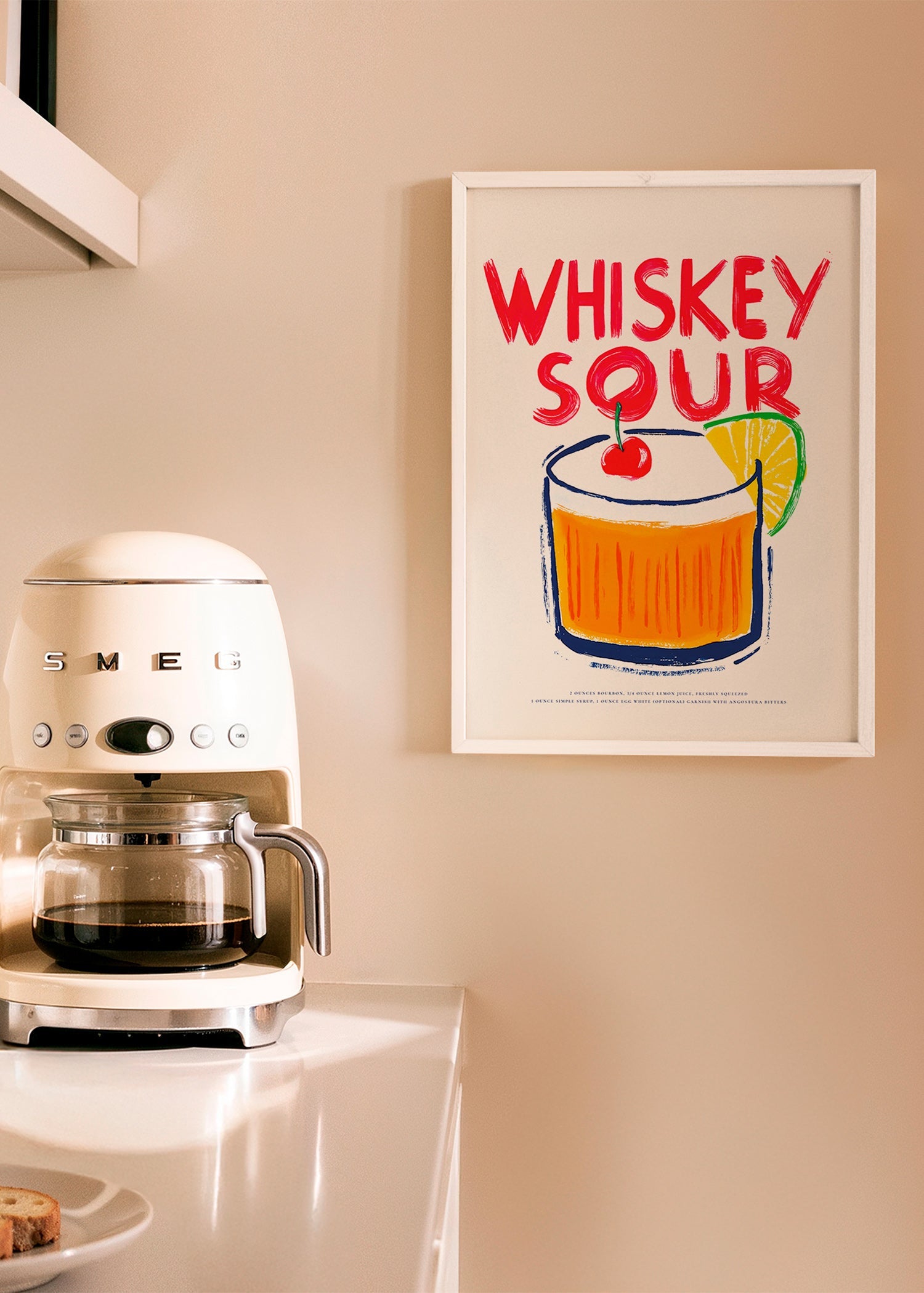 Cuadro de cocina Whiskey Sour ilustración gráfica – Product2