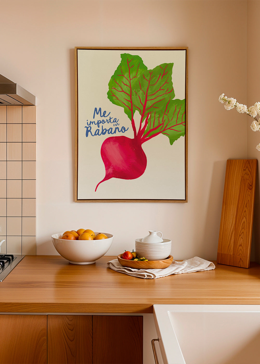 Cuadro de cocina con rábanos ilustrado – Canvas1