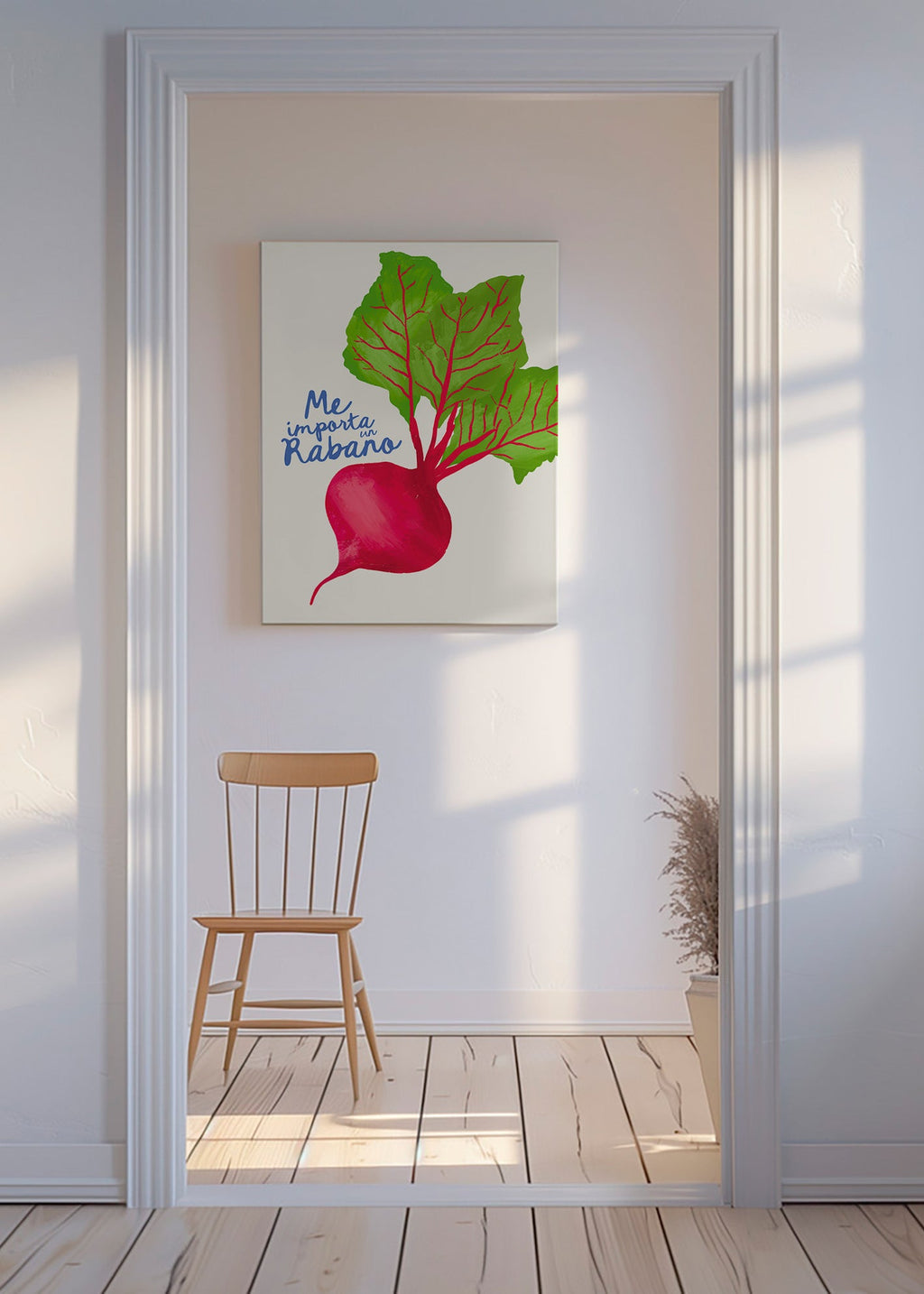 Cuadro de cocina con rábanos ilustrado – Canvas