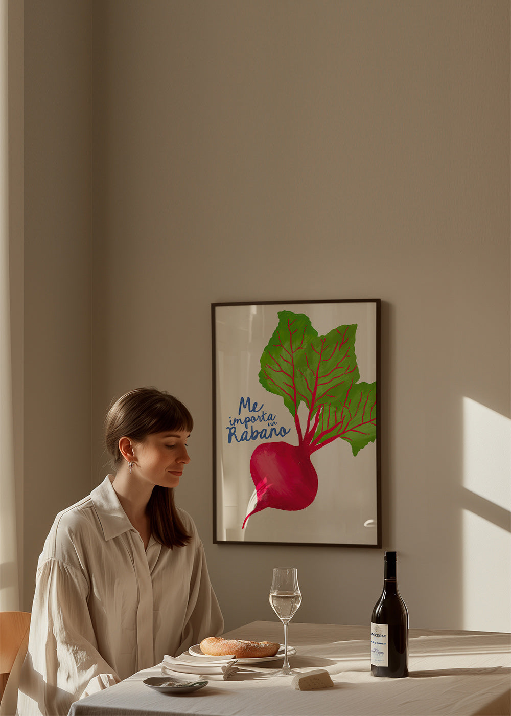 Cuadro de cocina con rábanos ilustrado – Product2
