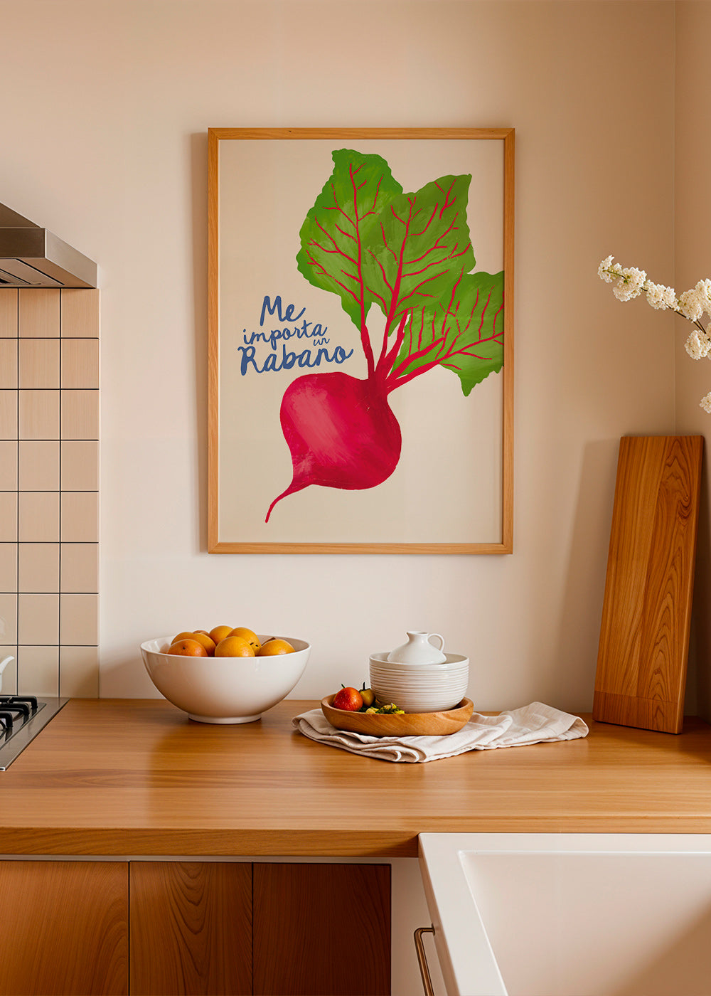 Cuadro de cocina con rábanos ilustrado – Product3