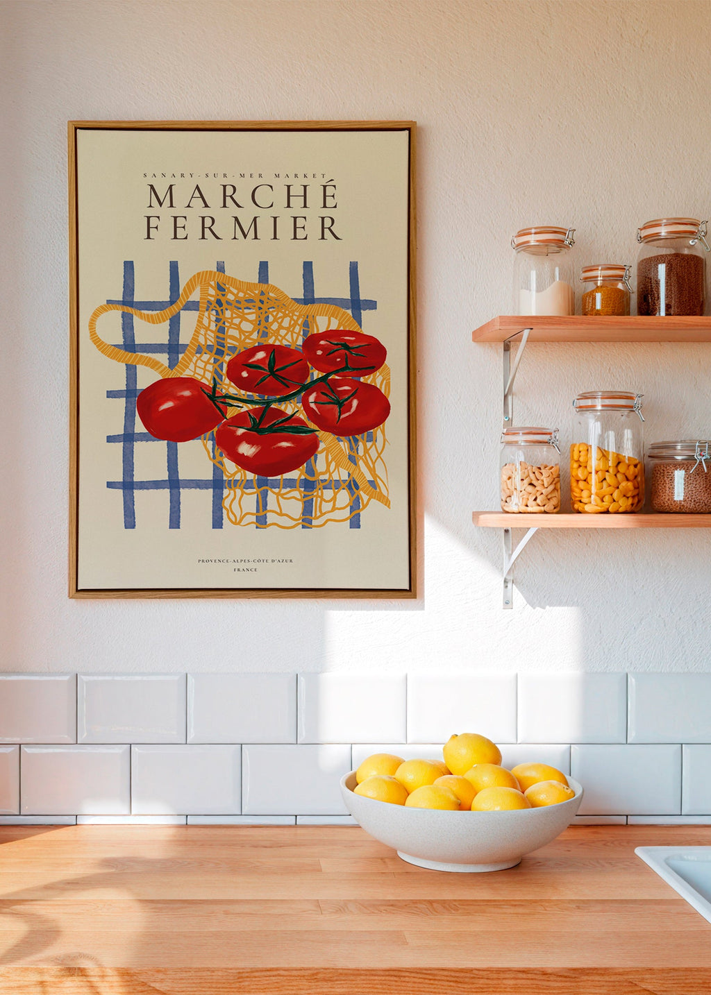 Cuadro de cocina tomates en malla – Canvas2