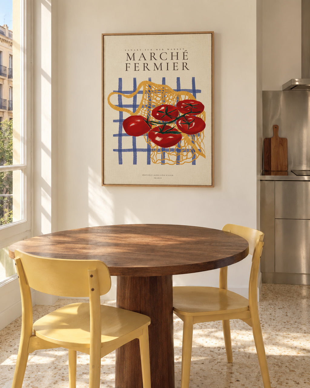 Flavors of the South, Tomatoes - Framed canvas in an interior