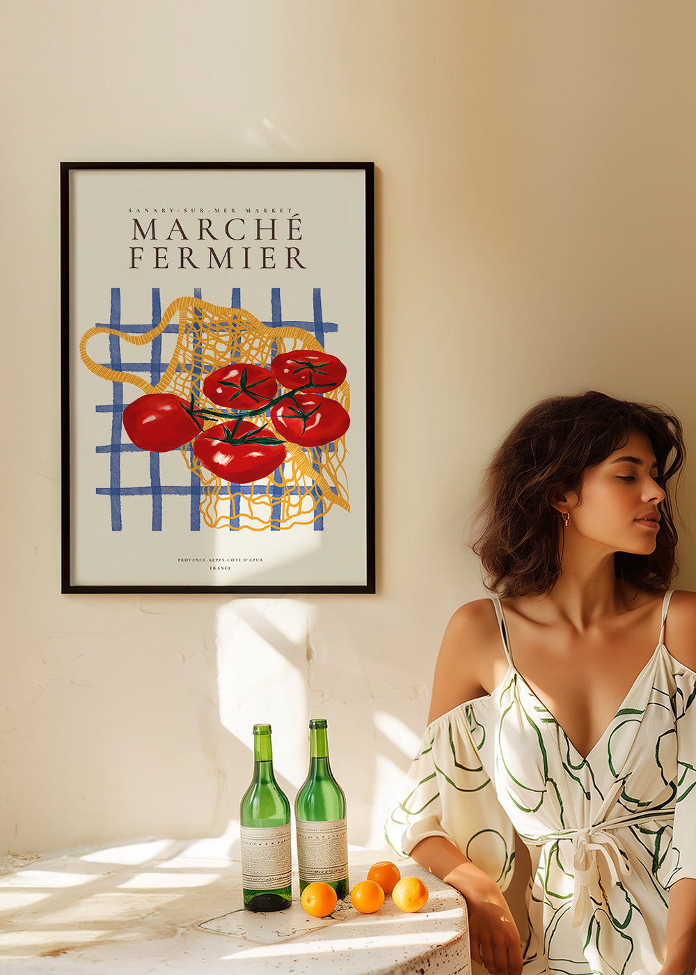 Cuadro de cocina tomates en malla – Product2