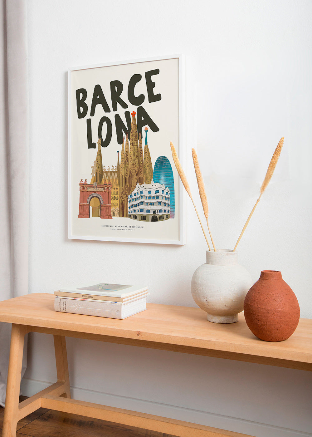 Cuadro de ciudades Barcelona ilustrada y tipográfica – Product3