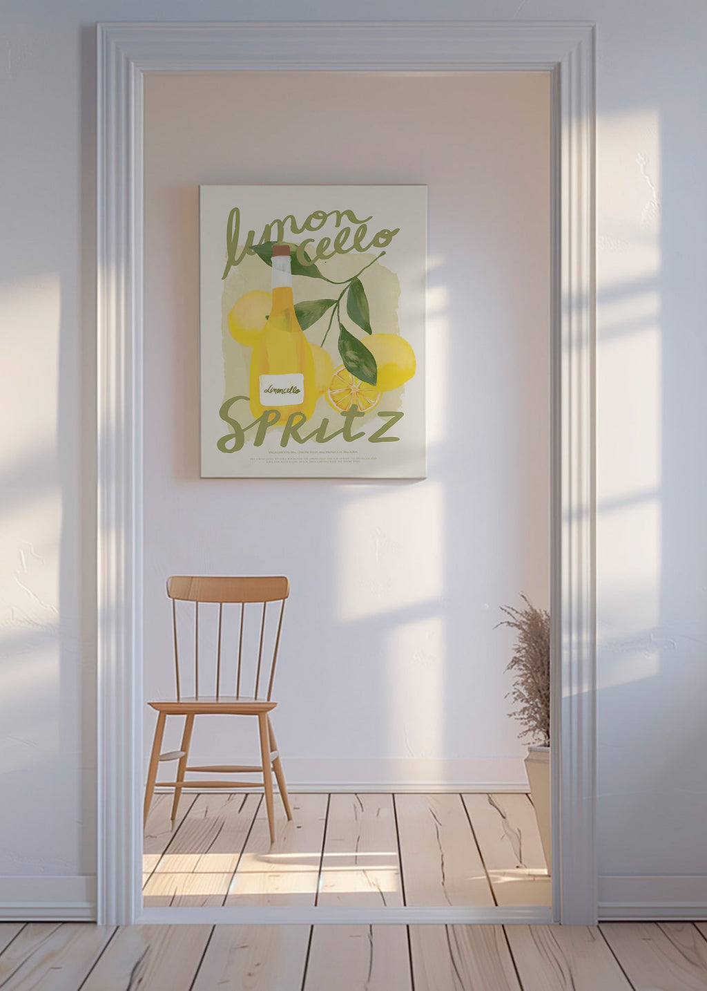 Cuadro de cocina Limoncello Spritz ilustrado – Canvas