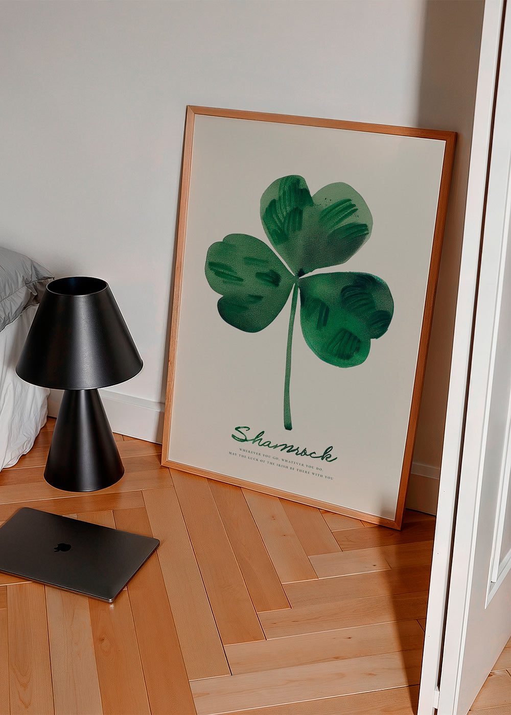 Lámina botánica Shamrock trébol en acuarela – Product3