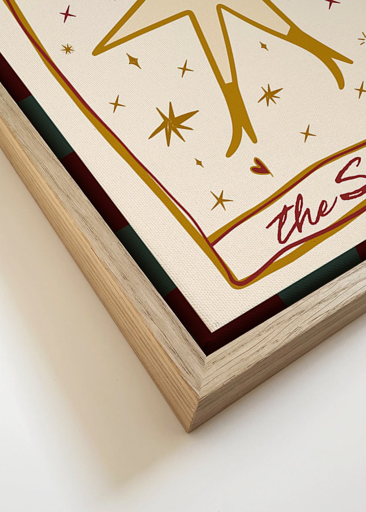 Ilustración: la Estrella mística con ojo central – Canvas detail