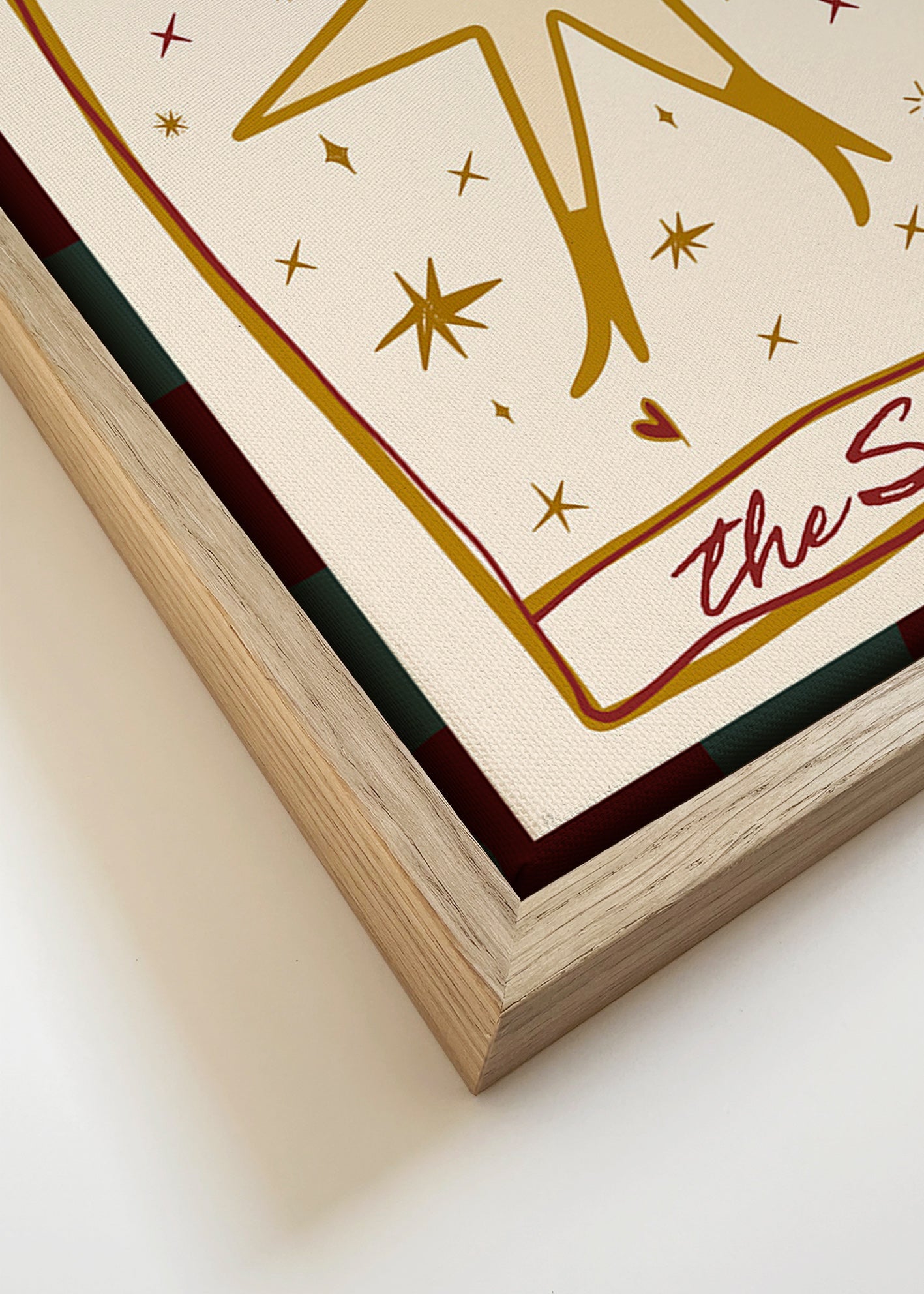 Ilustración: la Estrella mística con ojo central – Canvas detail