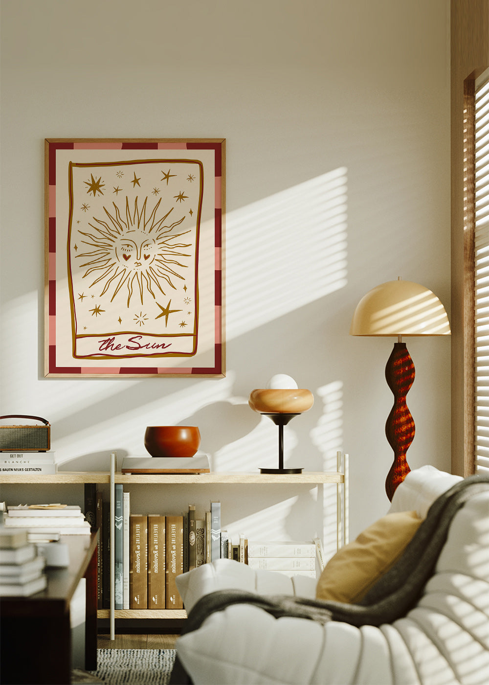 Ilustración del sol estilo carta vintage – Product2