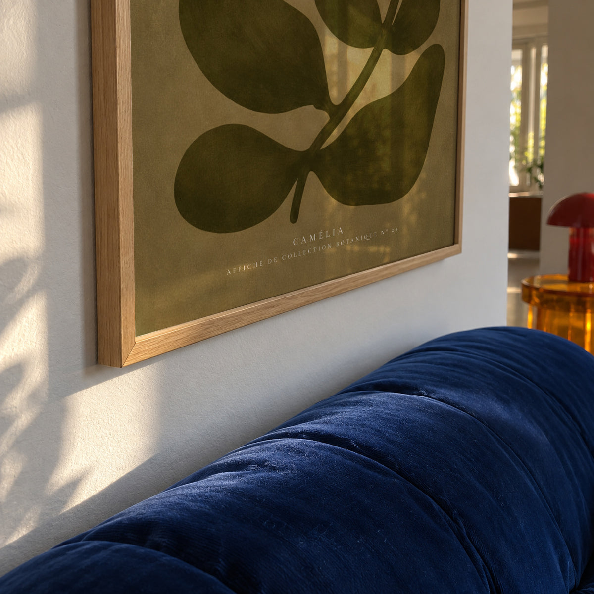 White Camellia - Framed poster detail