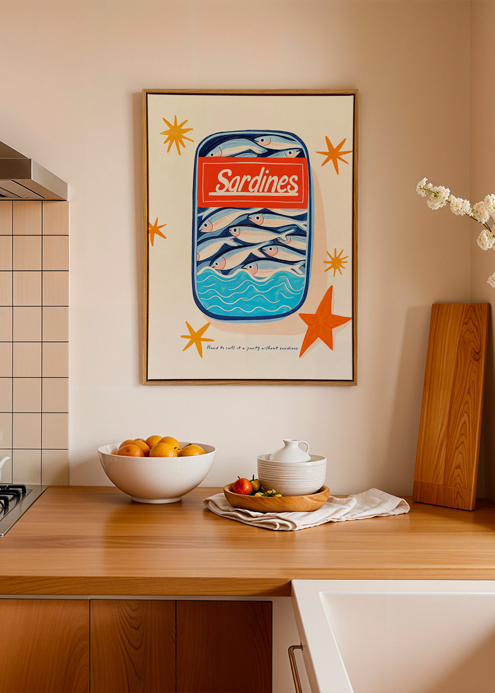 Cuadro de cocina: lata de sardinas ilustrada – Canvas1