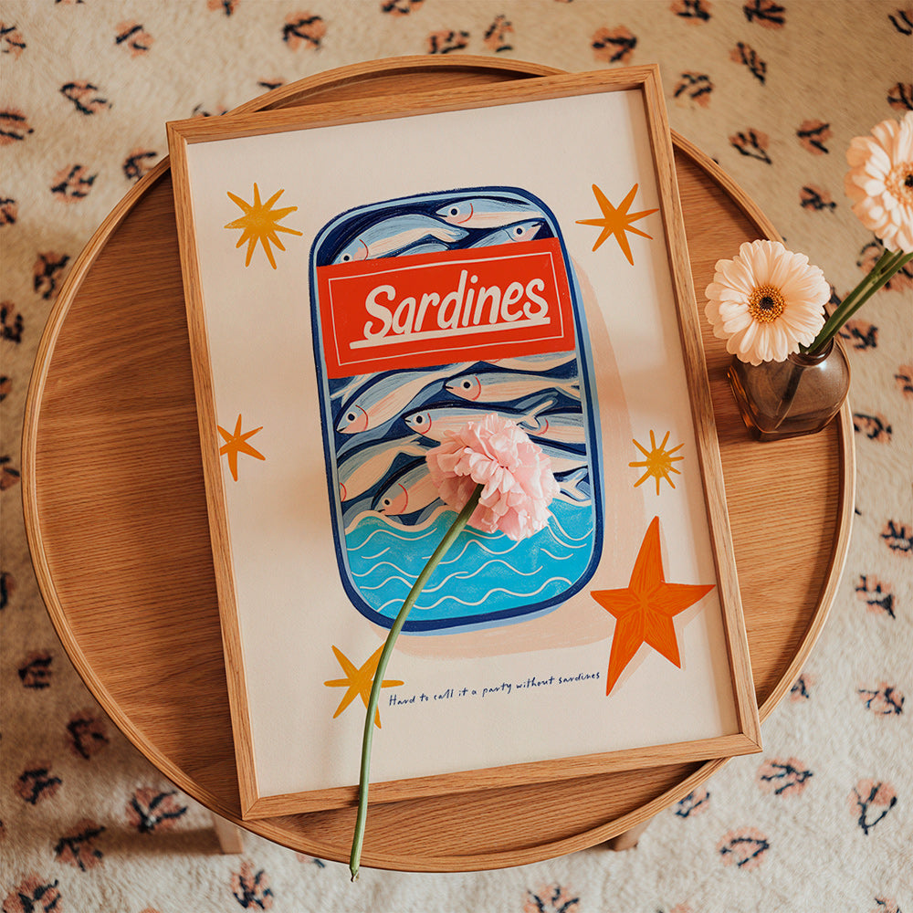 Cuadro de cocina: lata de sardinas ilustrada – Product1