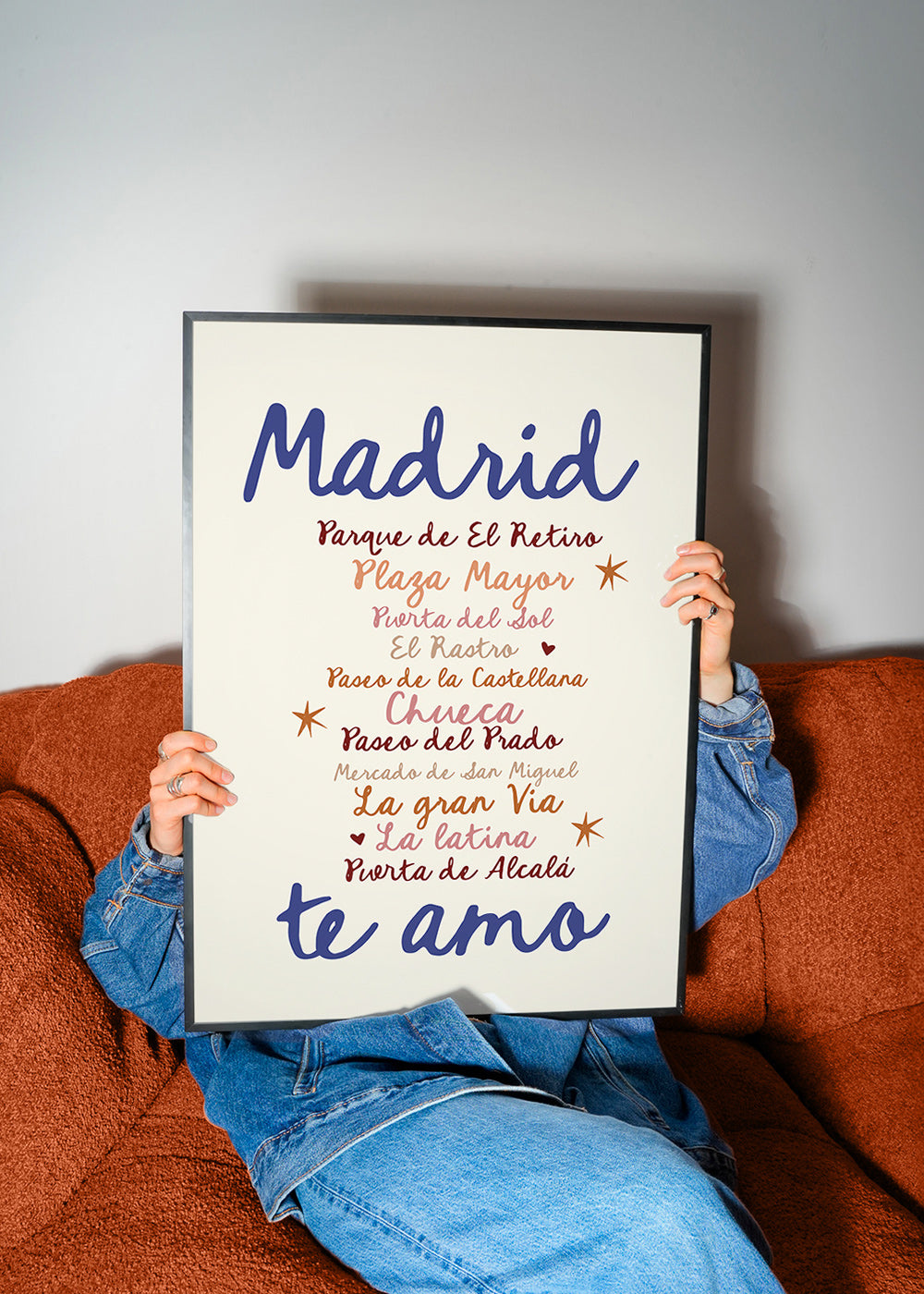 Cuadro de ciudades Madrid con lettering icónico – Product2