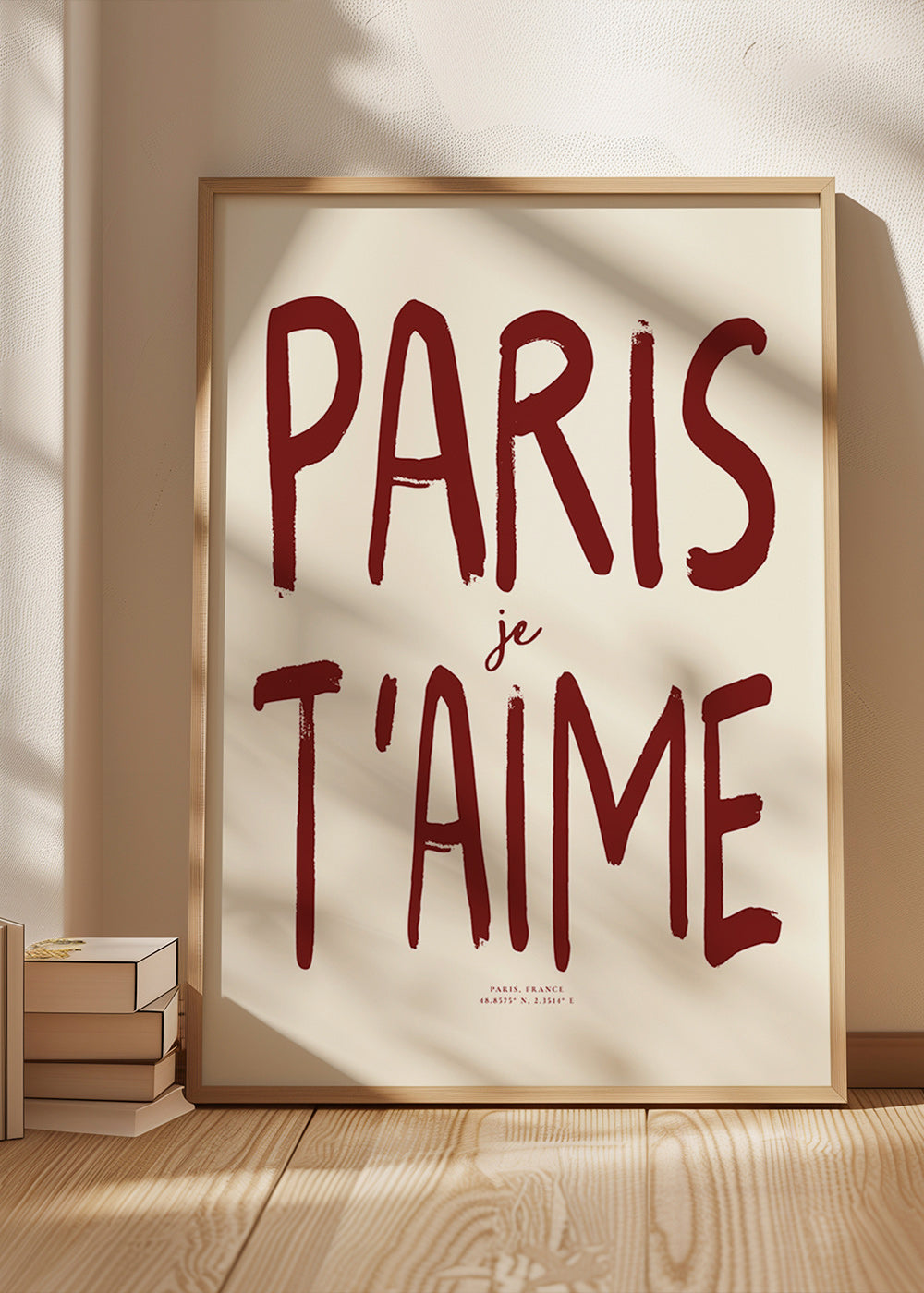 Cuadro de ciudades tipográfico Paris je t'aime – Product3