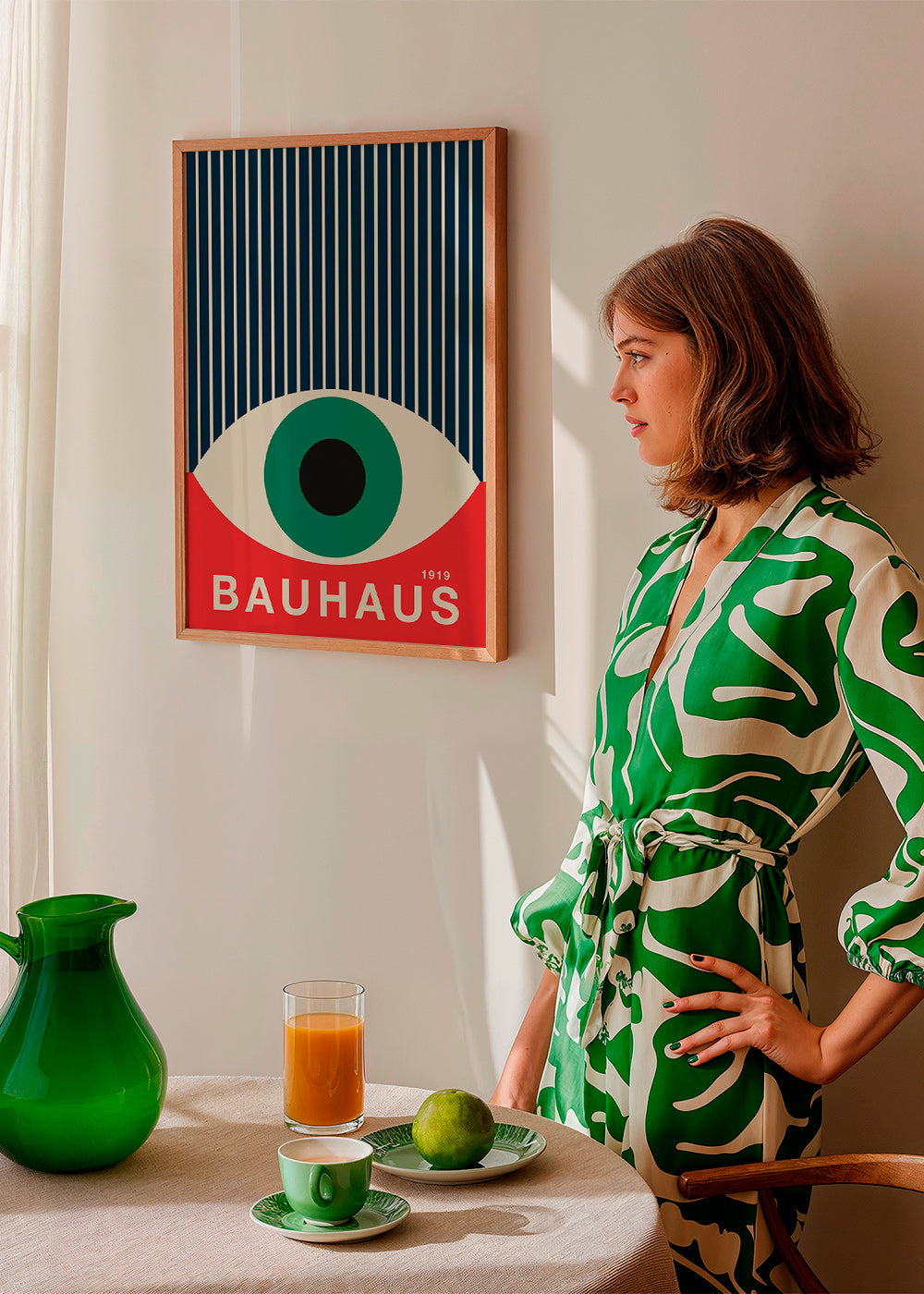 Ilustración Bauhaus con ojo gráfico – Product2