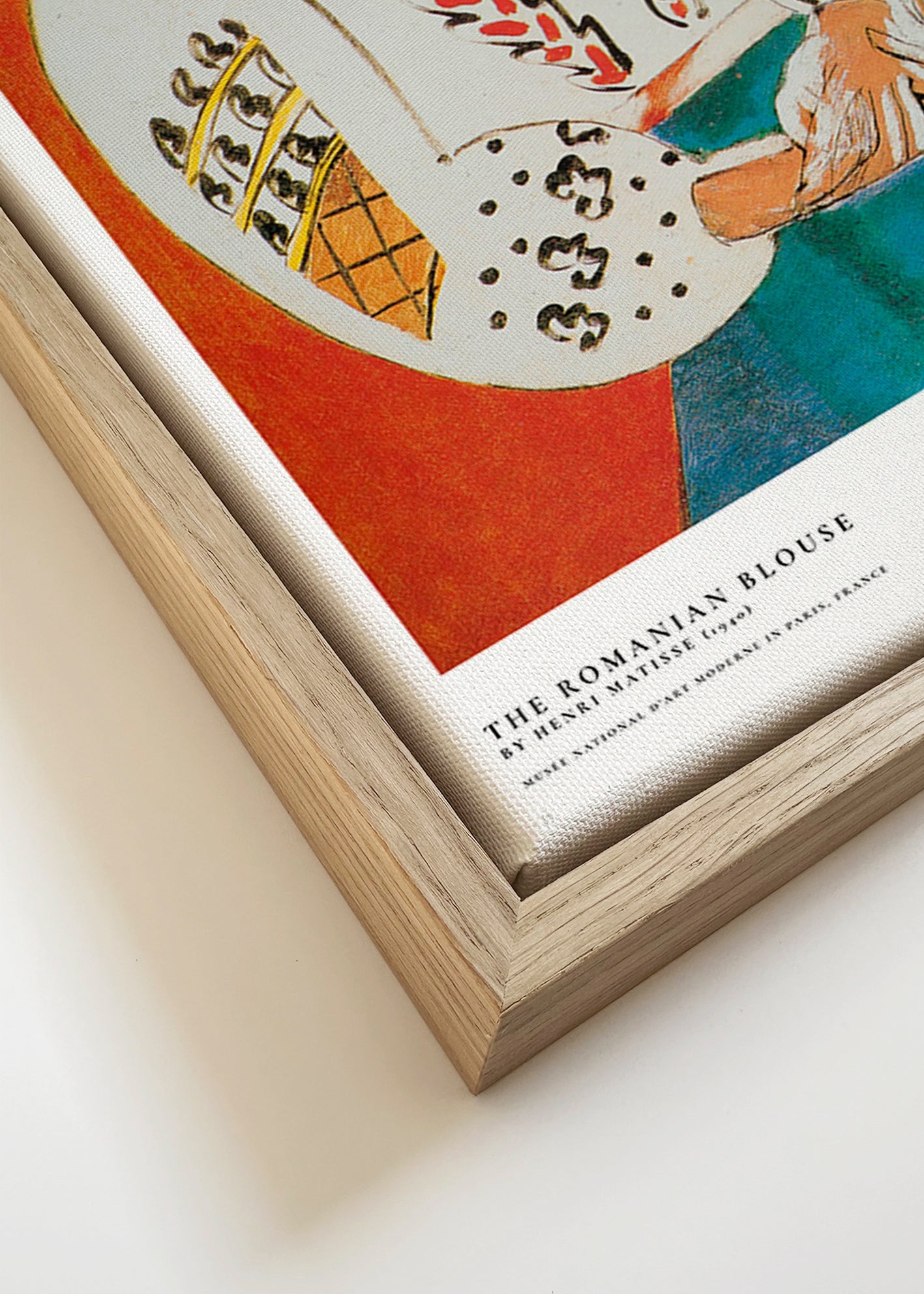 Ilustración con blusa rumana y trazo expresivo – Canvas detail