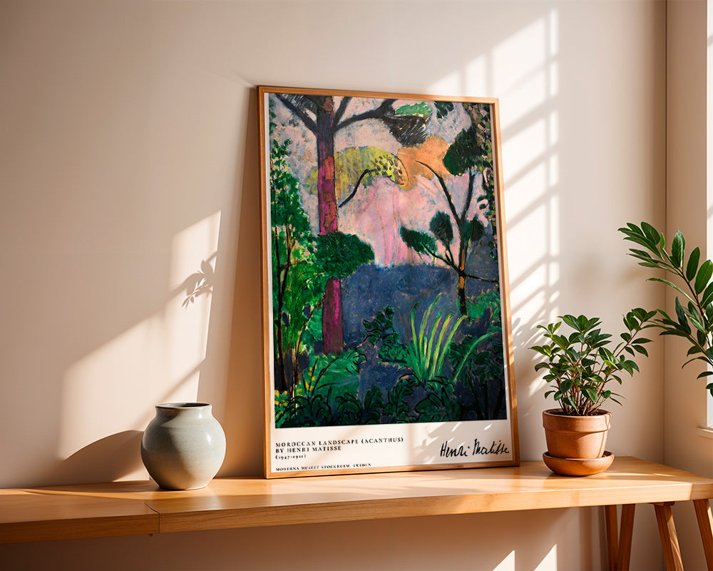 Cuadro de paisaje con vegetación pictórica – Product1