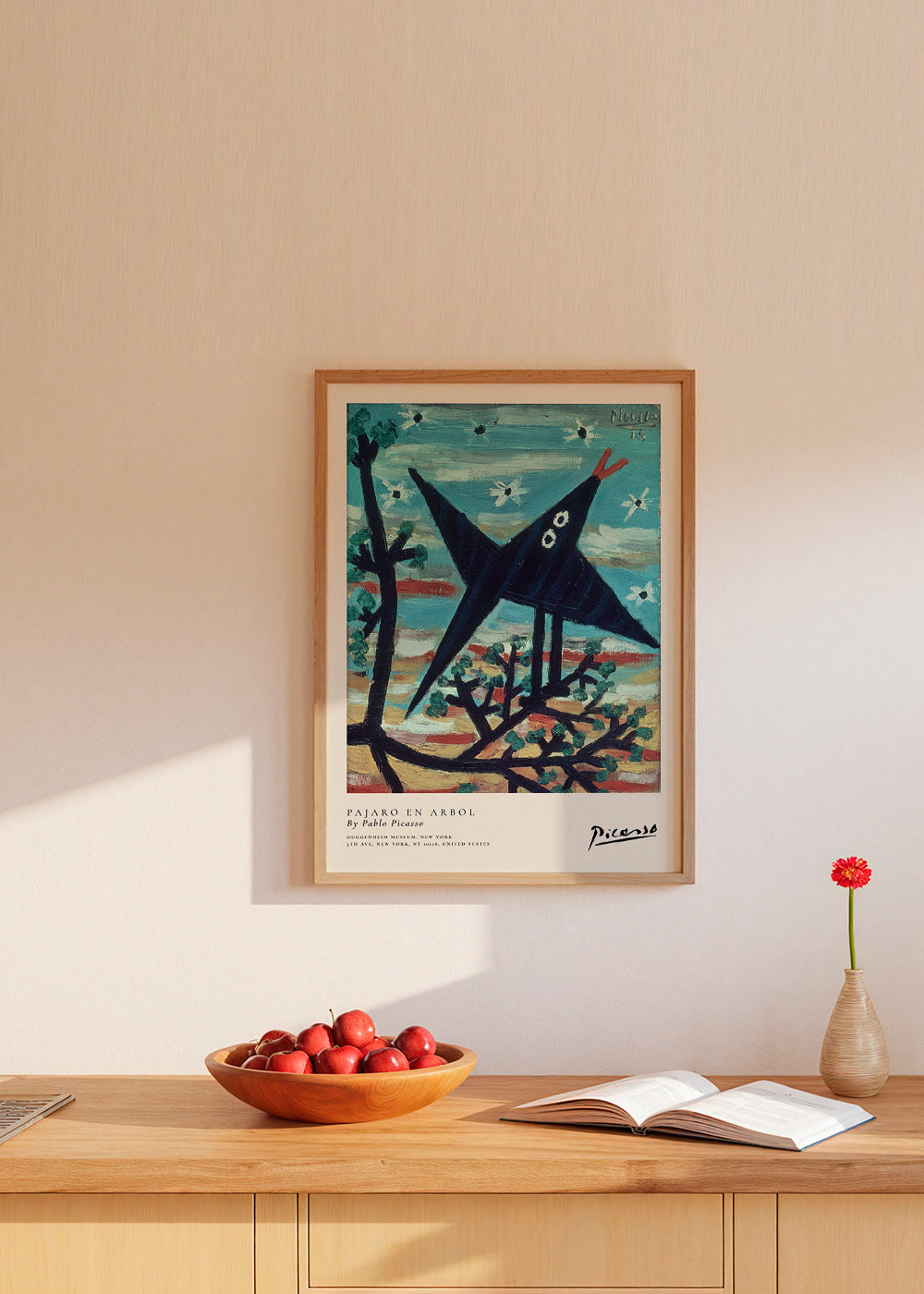 Cuadro pájaro en árbol estilo pictórico – Product1