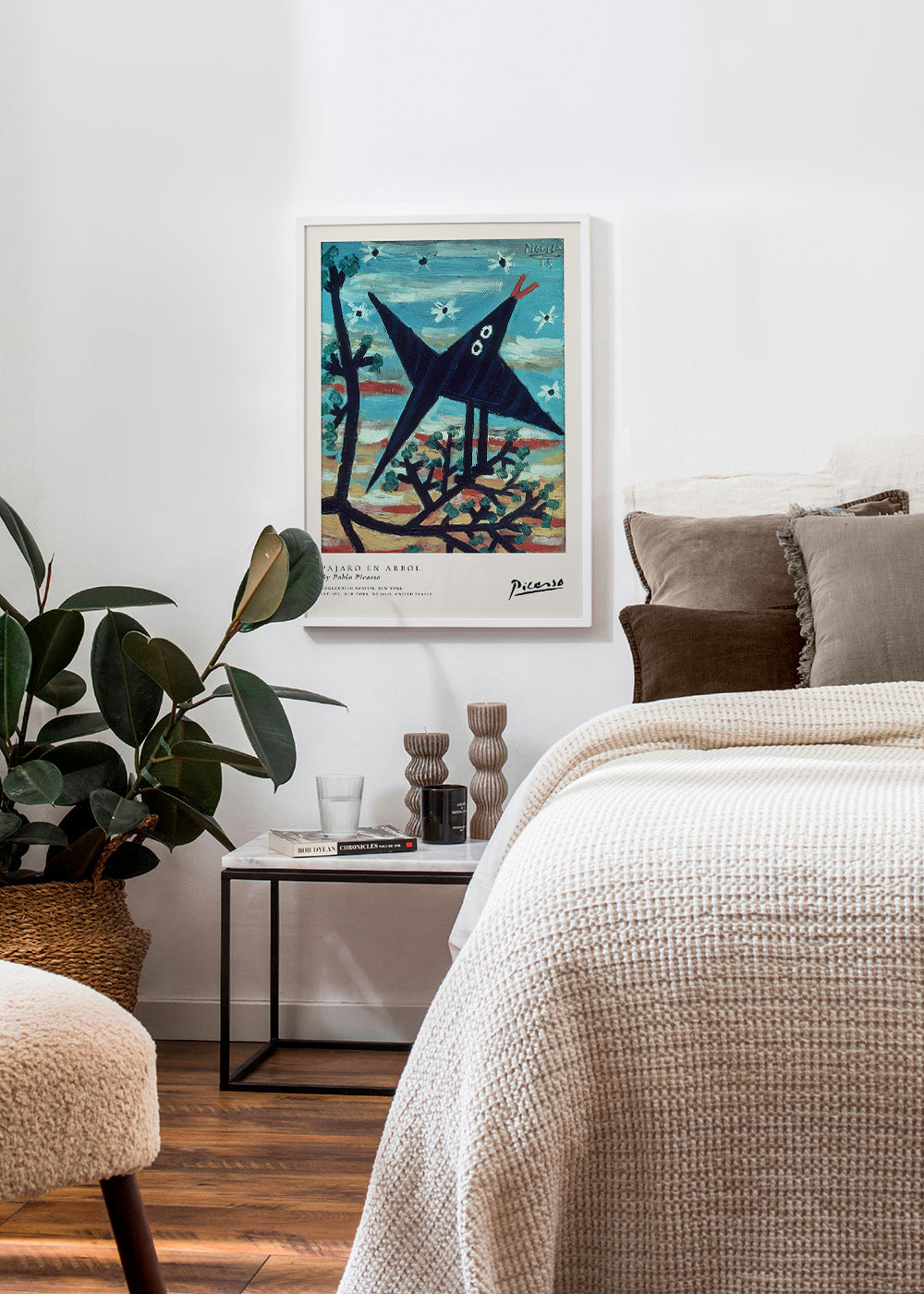 Cuadro pájaro en árbol estilo pictórico – Product2