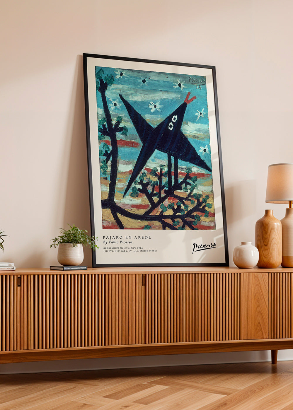 Cuadro pájaro en árbol estilo pictórico – Product3