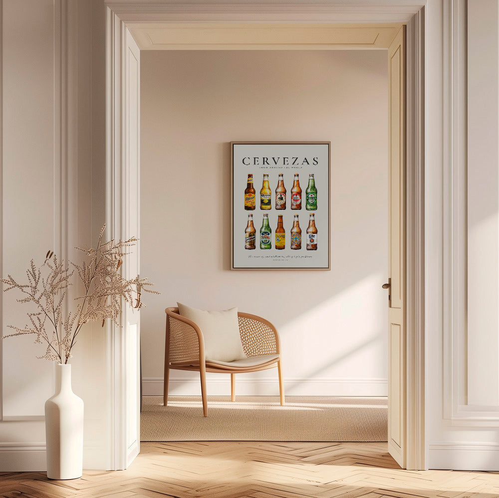 Cuadro de cocina — Cervezas clásicas en rejilla – Canvas2