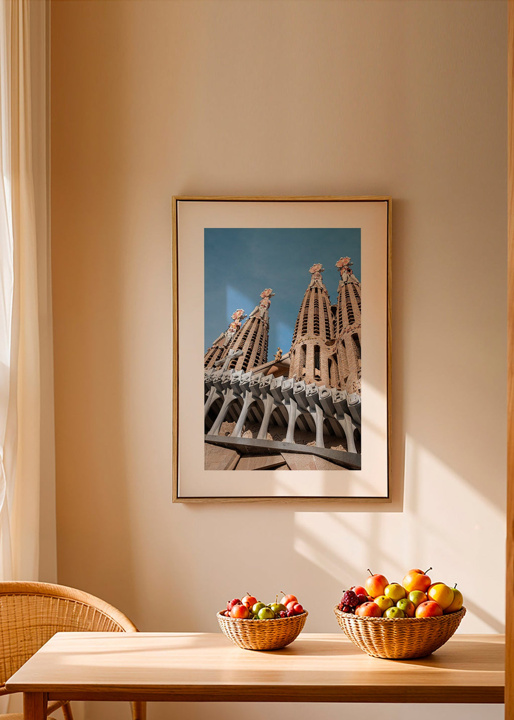 Cuadro de ciudades Sagrada Família, fachada en vertical – Canvas2