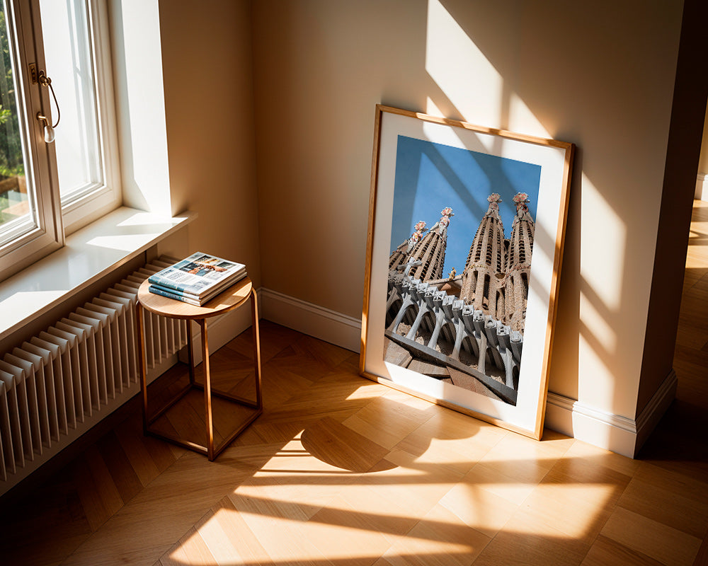 Cuadro de ciudades Sagrada Família, fachada en vertical – Product1