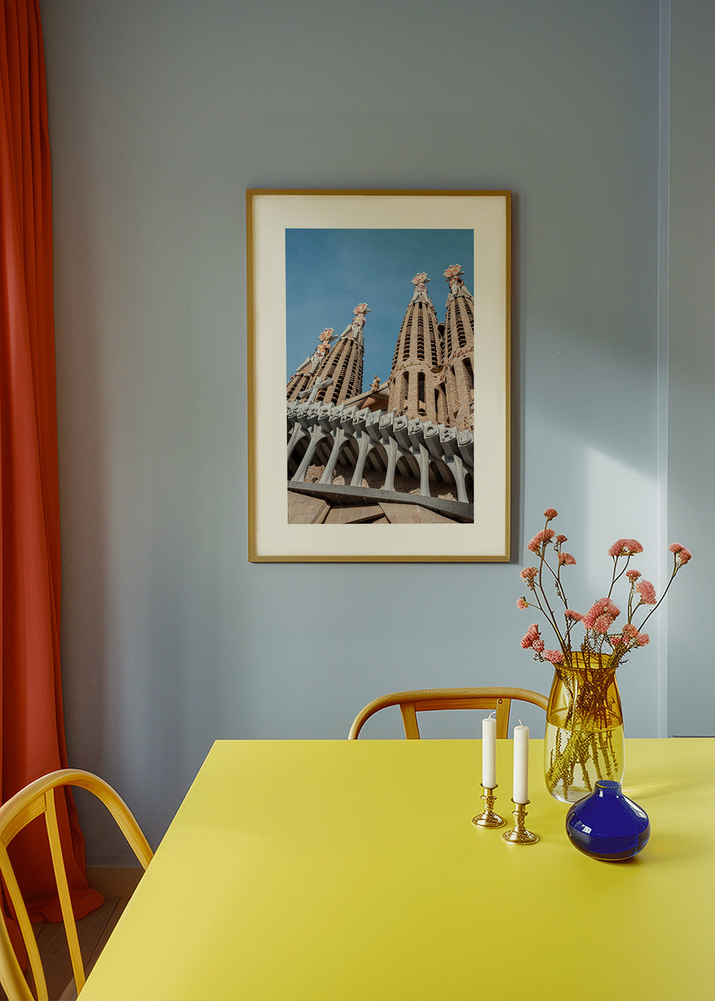 Cuadro de ciudades Sagrada Família, fachada en vertical – Product2