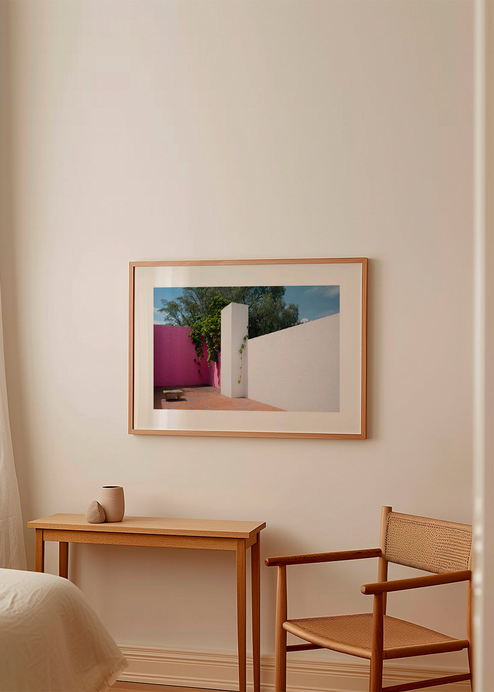 Cuadro minimalista patio rosa y blanco – Product3