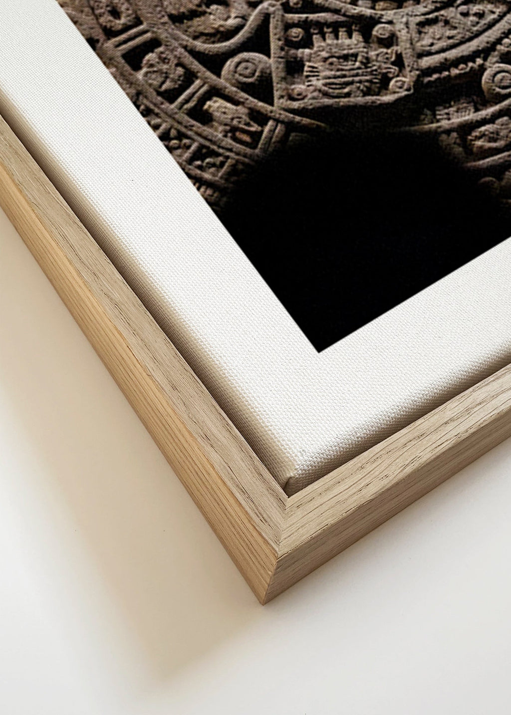 Fotografía calendario azteca en relieve – Canvas detail