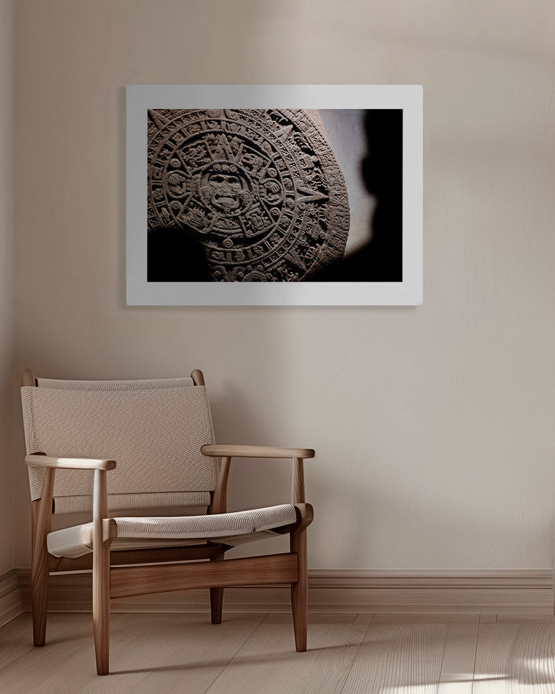 Fotografía calendario azteca en relieve – Canvas