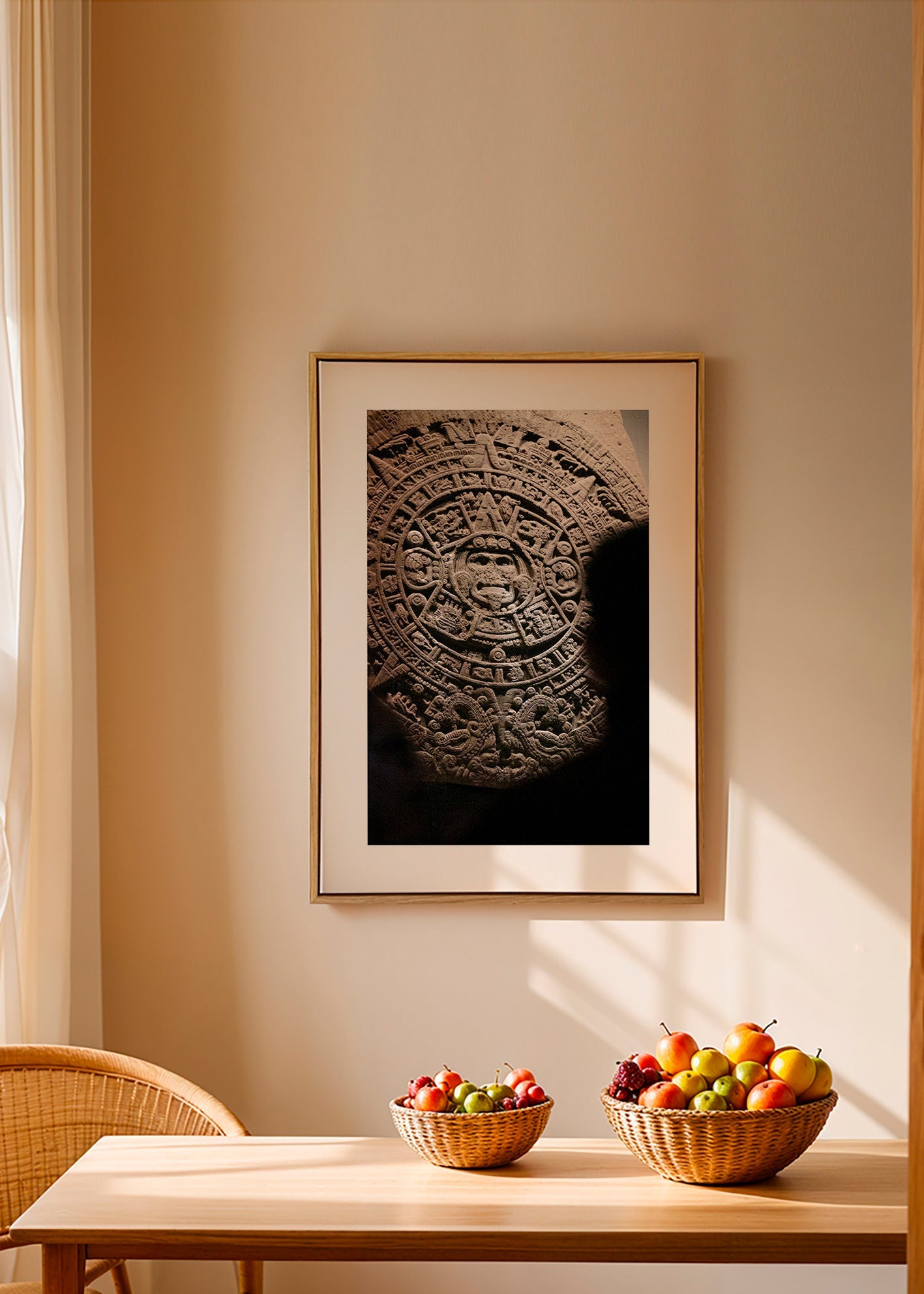 Fotografía de calendario azteca en piedra – Canvas2