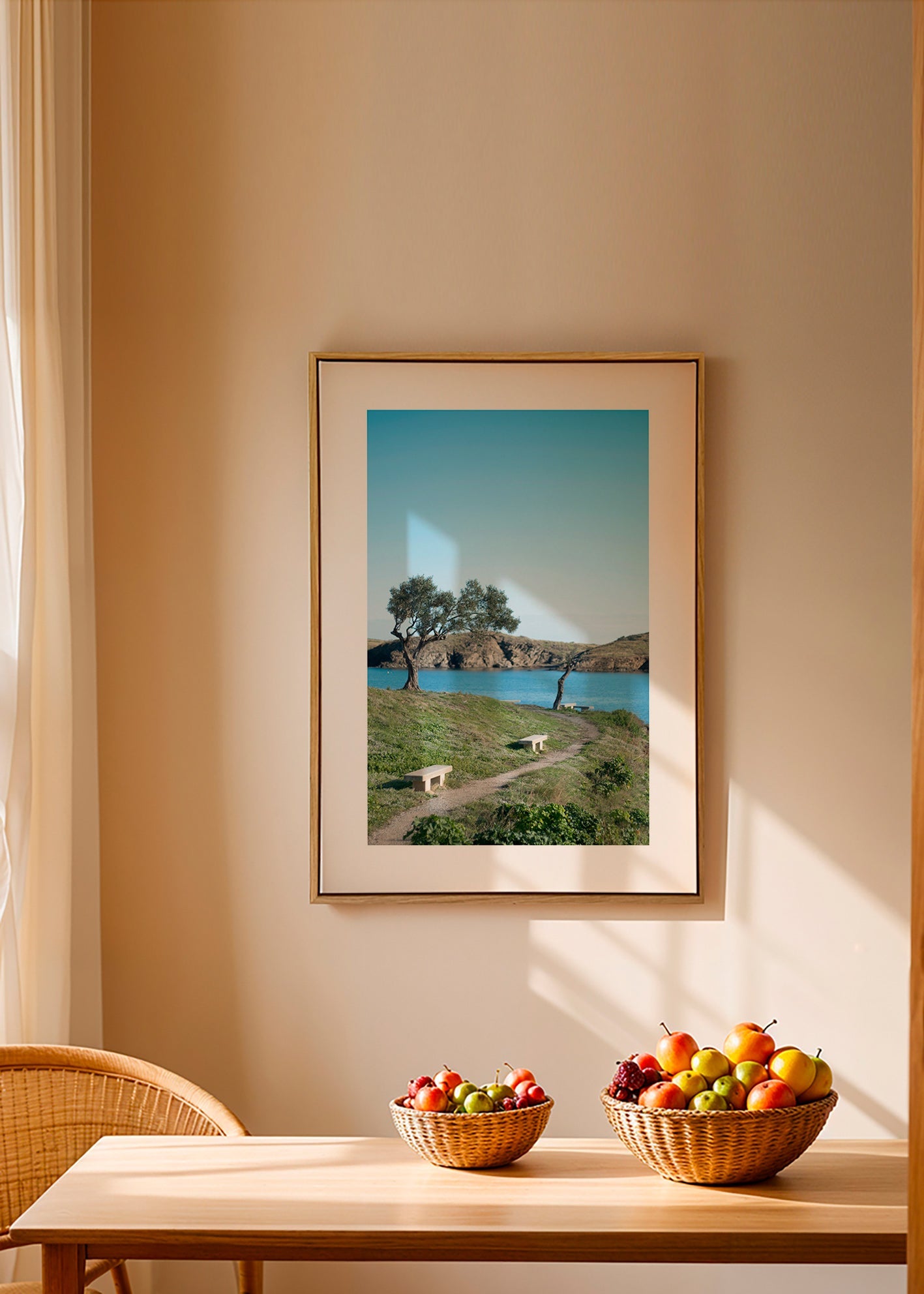 Cuadro de paisaje camino costero sereno – Canvas2