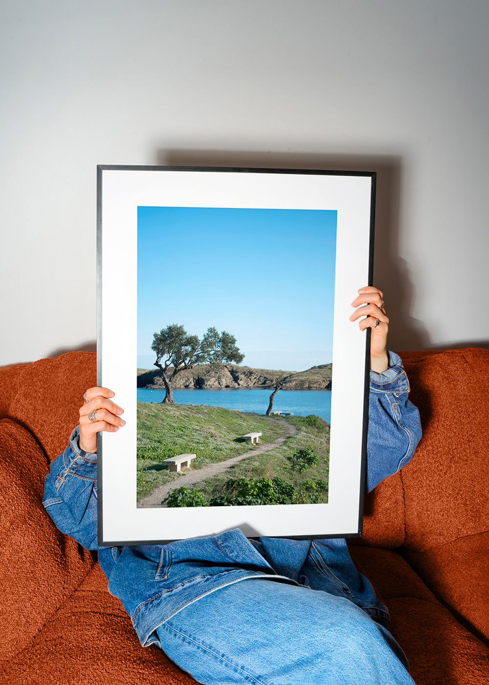 Cuadro de paisaje camino costero sereno – Product3