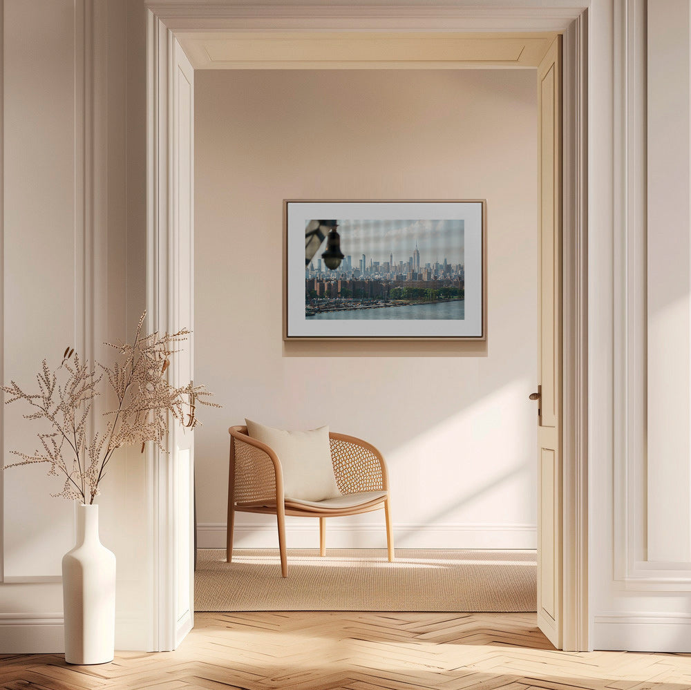 Cuadro de ciudades Manhattan desde ventana con skyline – Canvas1