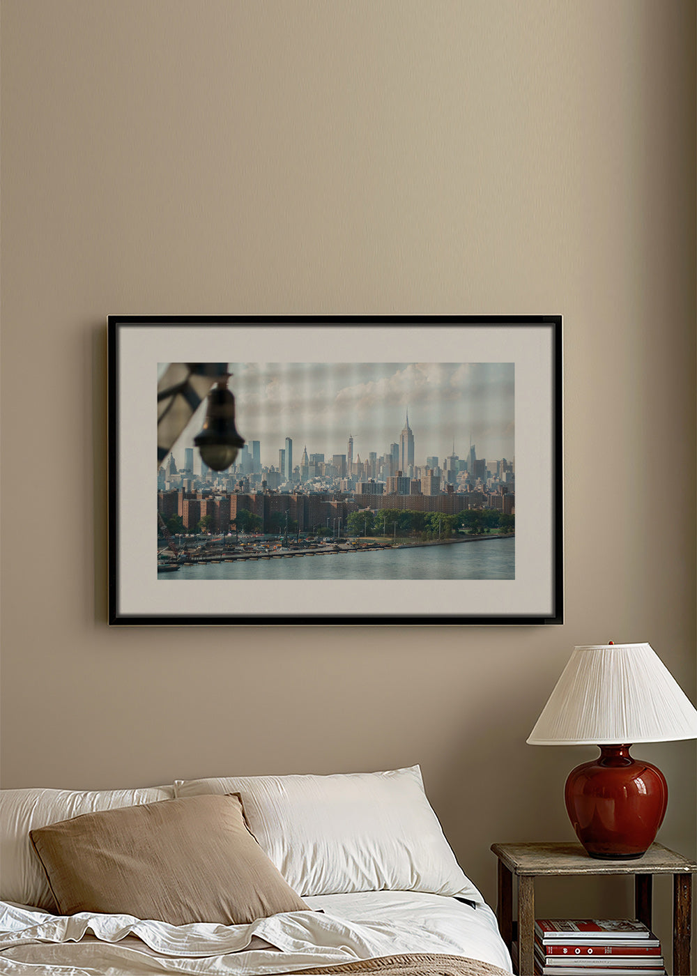 Cuadro de ciudades Manhattan desde ventana con skyline – Canvas2