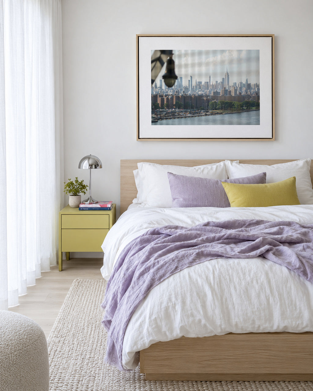 Manhattan Window - Framed canvas in an interior