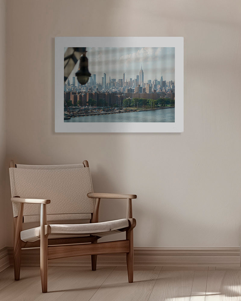 Cuadro de ciudades Manhattan desde ventana con skyline – Canvas